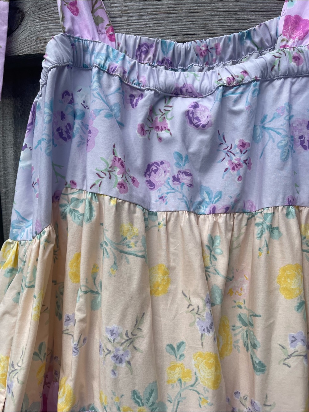 LoveShackFancy Target Pastel Tiered Floral Dress with Tie Straps Sz M - Picture 12 of 12